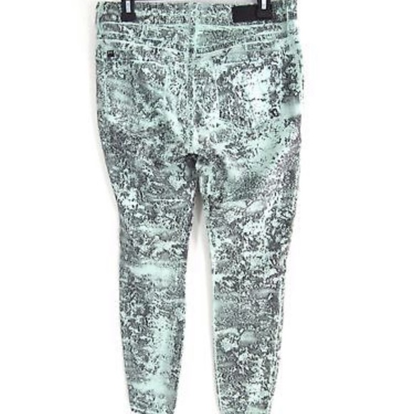 Parker Smith Jeans 8 Ava Skinny Mint Green Print - Picture 4 of 7